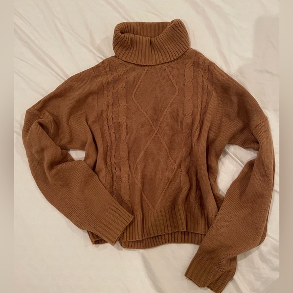 SHEIN Sweaters - Cozy Brown Turtleneck Sweater size medium